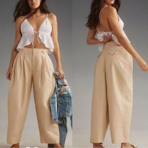 Anthropologie Maeve Utility Barrel Trouser Pant